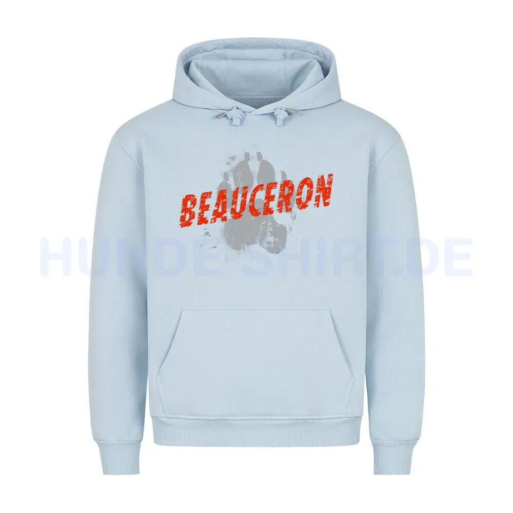 Premium Hoodie "Beauceron - PAW" Babyblau – hunde-shirt.de