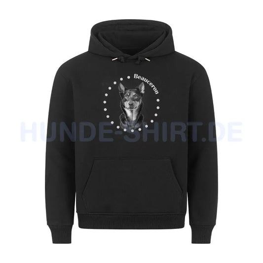 Premium Hoodie "Beauceron Rounded" Schwarz – hunde-shirt.de