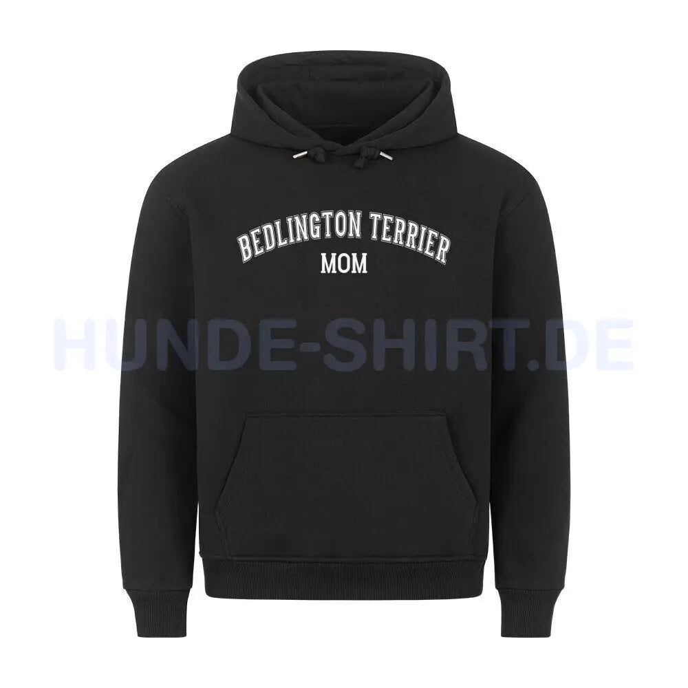 Premium Hoodie "Bedlington Terrier - MOM" Schwarz – hunde-shirt.de