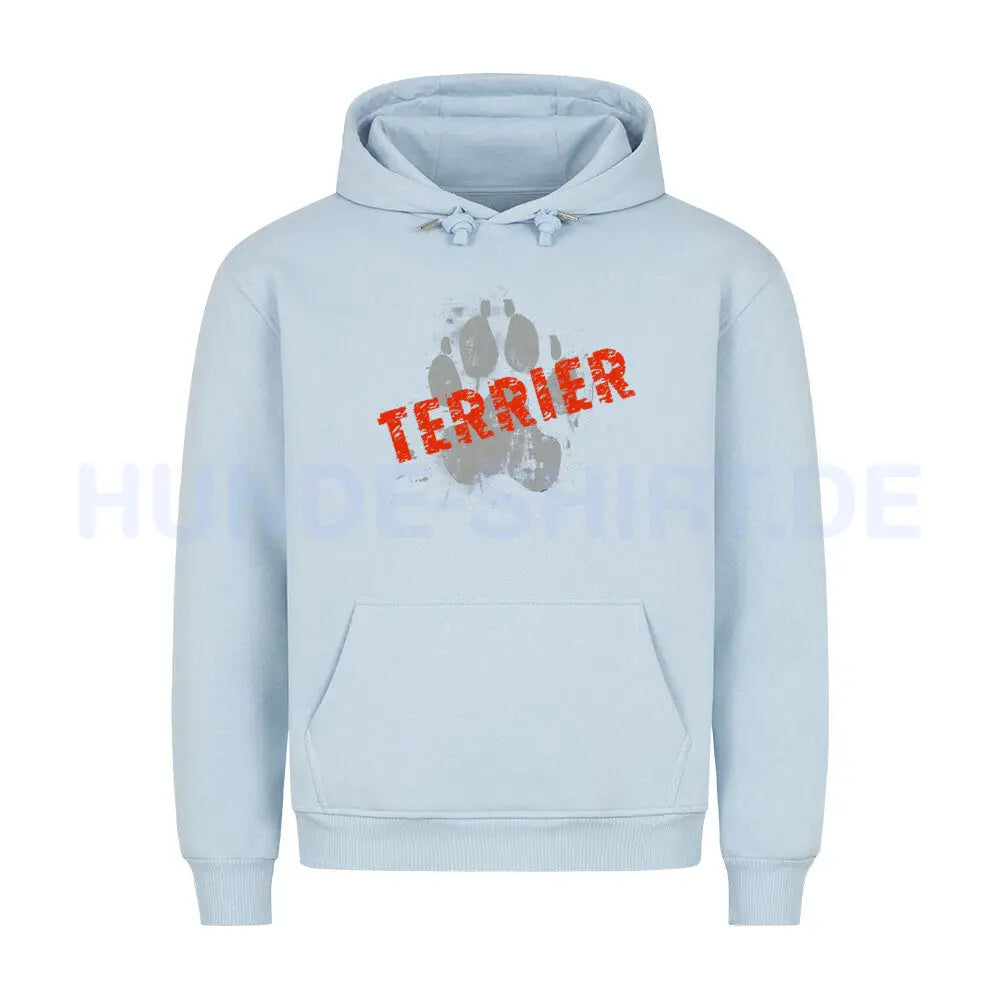 Premium Hoodie "Bedlington Terrier - PAW" Babyblau – hunde-shirt.de