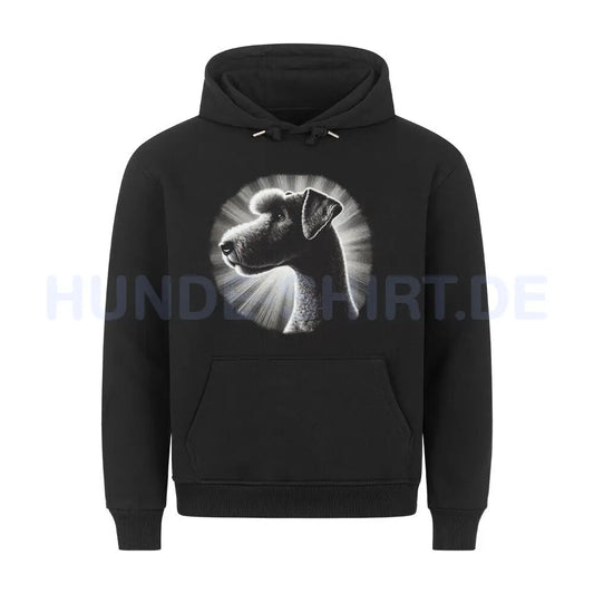 Premium Hoodie "Bedlington Terrier - Shine" Schwarz – hunde-shirt.de