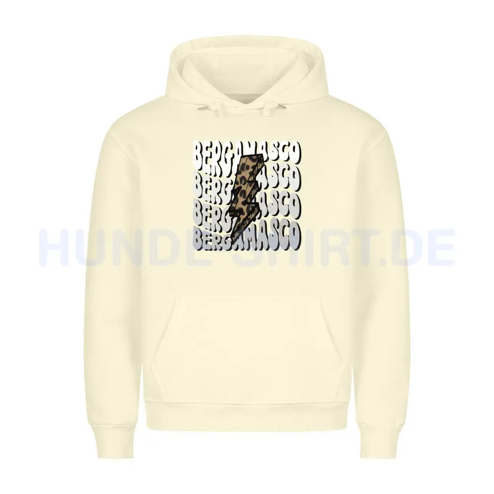 Premium Hoodie "Bergamasco" Beige – hunde-shirt.de