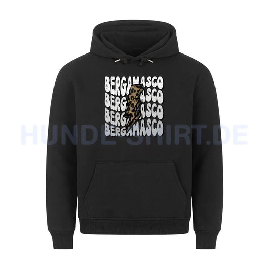 Premium Hoodie "Bergamasco" Schwarz – hunde-shirt.de