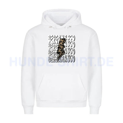 Premium Hoodie "Bergamasco" Weiß – hunde-shirt.de