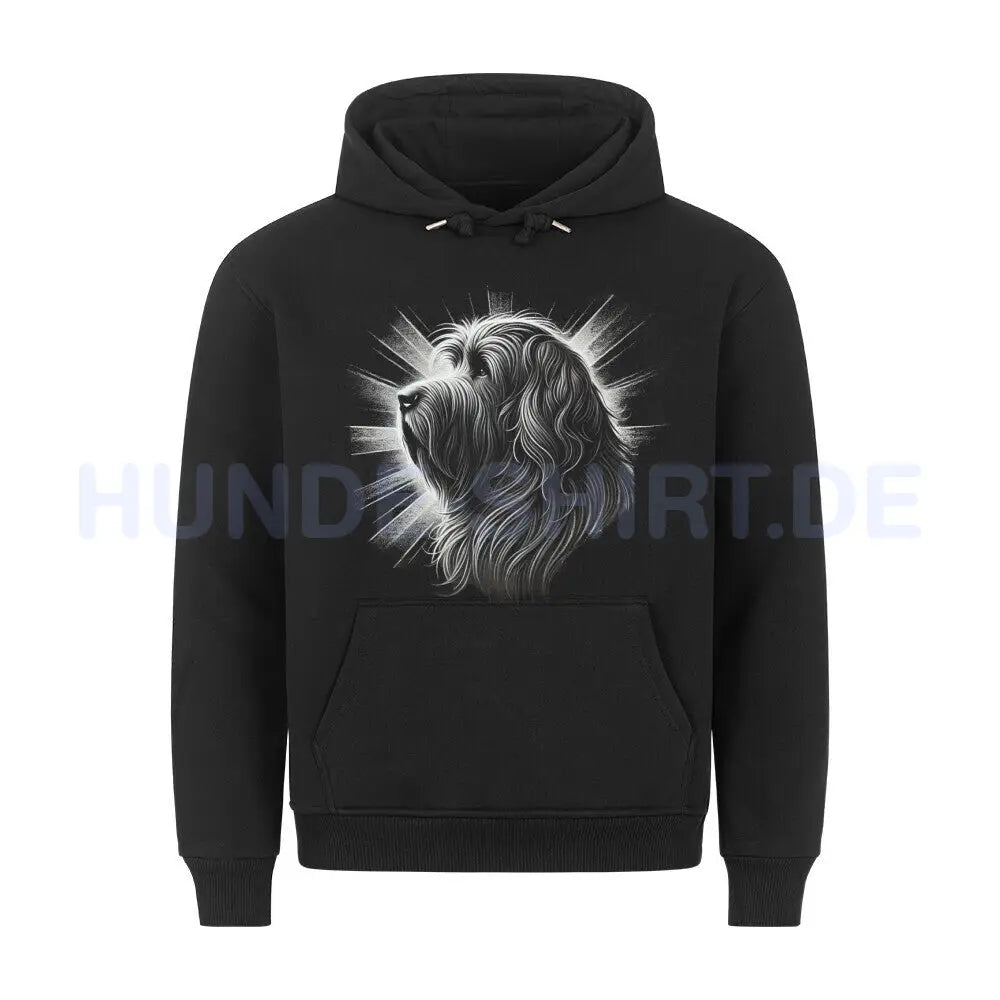 Premium Hoodie "Bergamasco - Shine" Schwarz – hunde-shirt.de