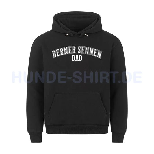 Premium Hoodie "Berner Sennenhund - DAD" Schwarz – hunde-shirt.de