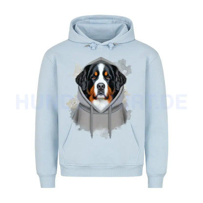 Premium Hoodie "Berner Sennenhund Hooded" Babyblau – hunde-shirt.de