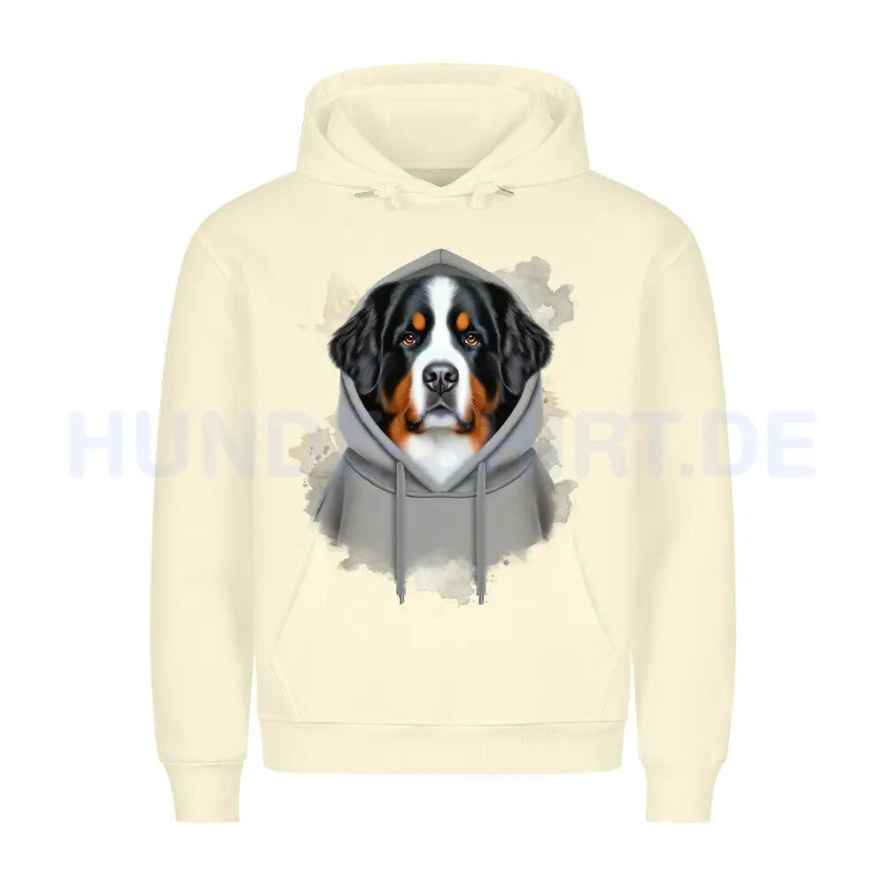 Premium Hoodie "Berner Sennenhund Hooded" Beige – hunde-shirt.de