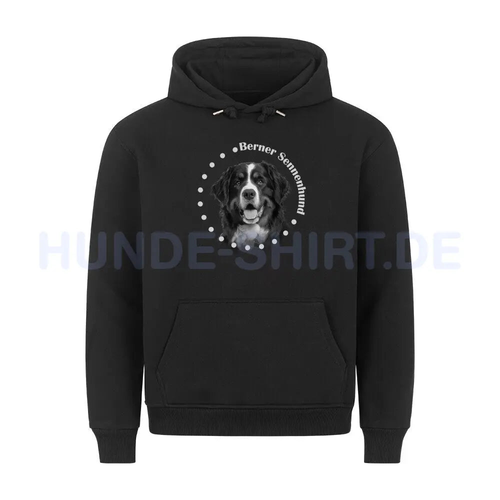 Premium Hoodie "Berner Sennenhund R" Schwarz – hunde-shirt.de