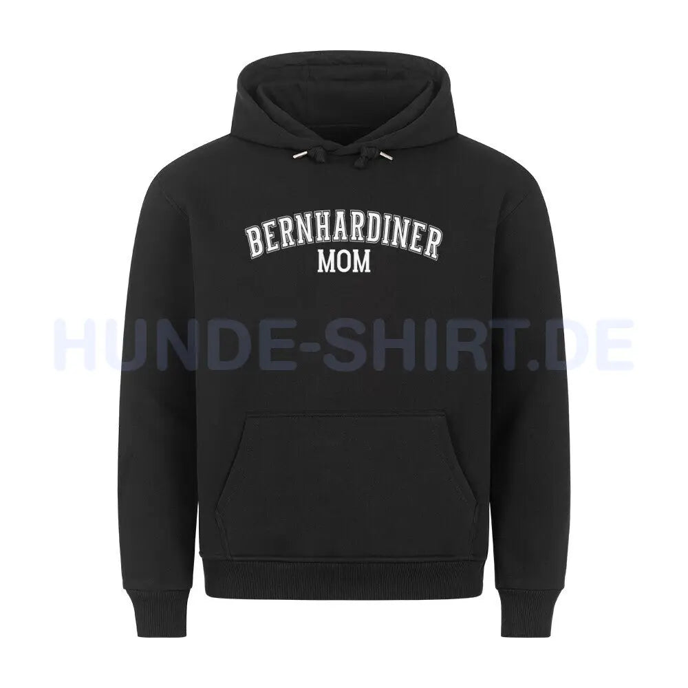 Premium Hoodie "Bernhardiner - MOM" Schwarz – hunde-shirt.de