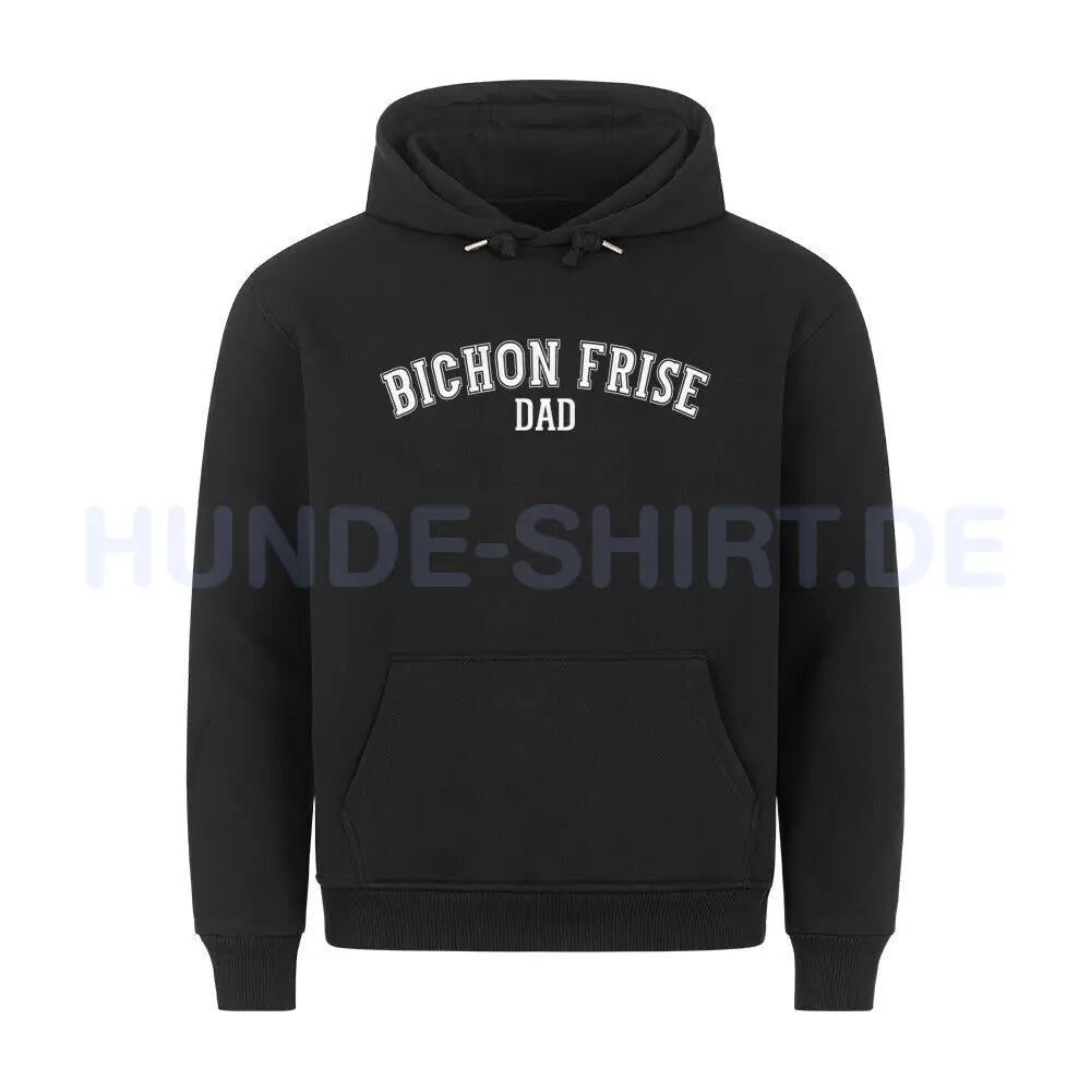 Premium Hoodie "Bichon - DAD" Schwarz – hunde-shirt.de