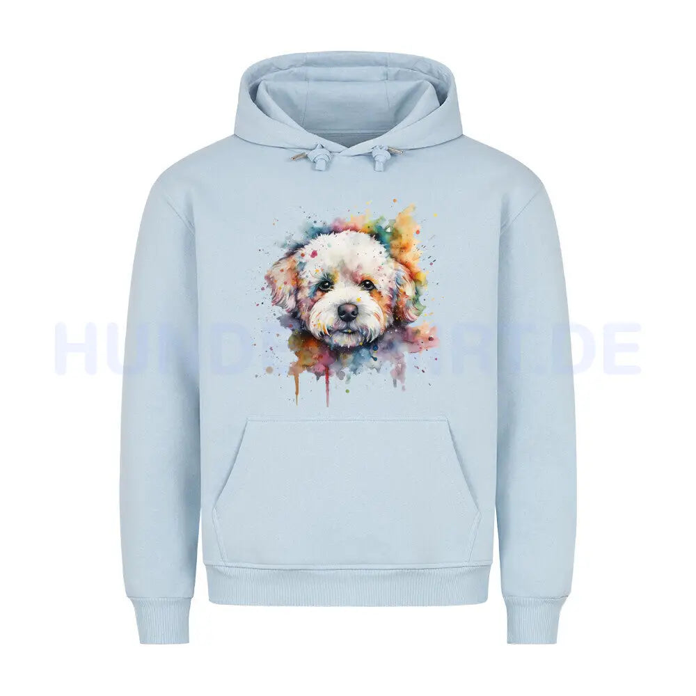 Premium Hoodie "Bichon Frisé Fun" Babyblau – hunde-shirt.de