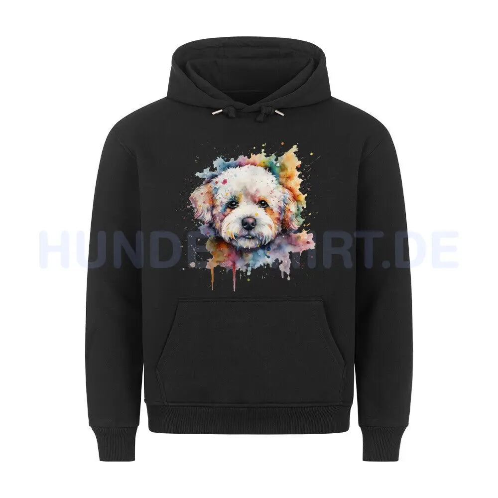 Premium Hoodie "Bichon Frisé Fun" Schwarz – hunde-shirt.de