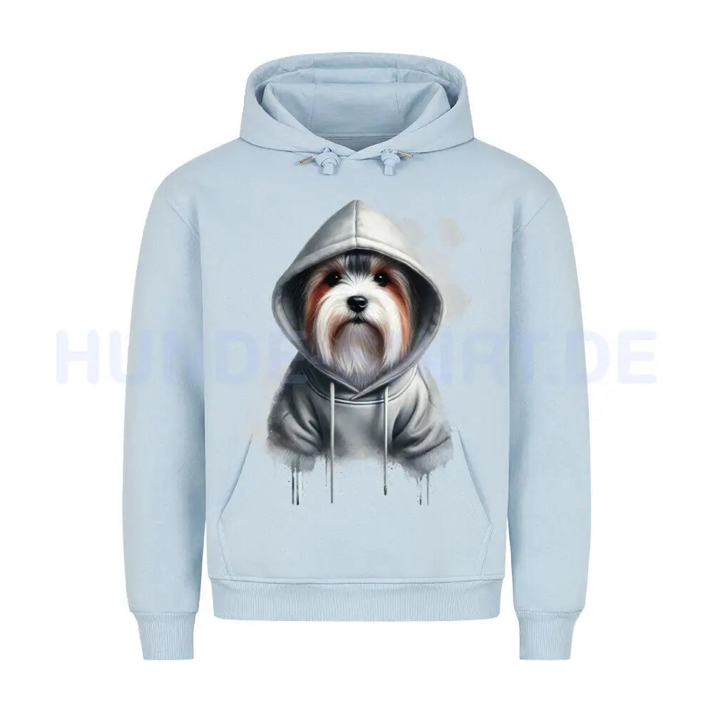 Premium Hoodie "Biewer Terrier Hooded" Babyblau – hunde-shirt.de