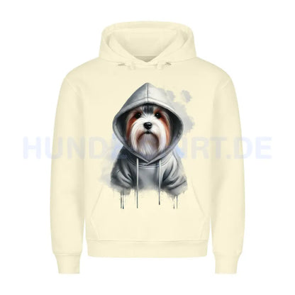 Premium Hoodie "Biewer Terrier Hooded" Beige – hunde-shirt.de