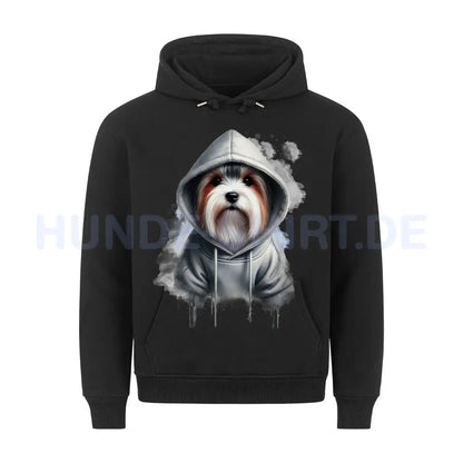 Premium Hoodie "Biewer Terrier Hooded" Schwarz – hunde-shirt.de