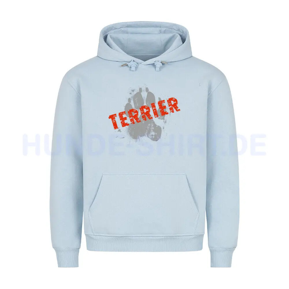 Premium Hoodie "Biewer Terrier - PAW" Babyblau – hunde-shirt.de