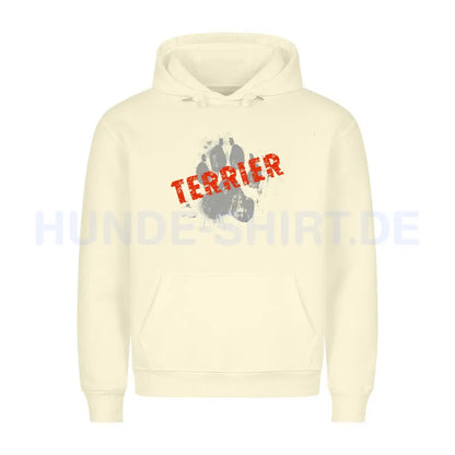 Premium Hoodie "Biewer Terrier - PAW" Beige – hunde-shirt.de