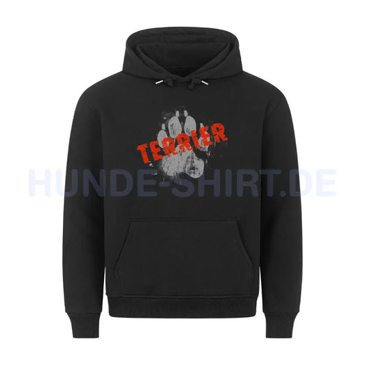 Premium Hoodie "Biewer Terrier - PAW" Schwarz – hunde-shirt.de