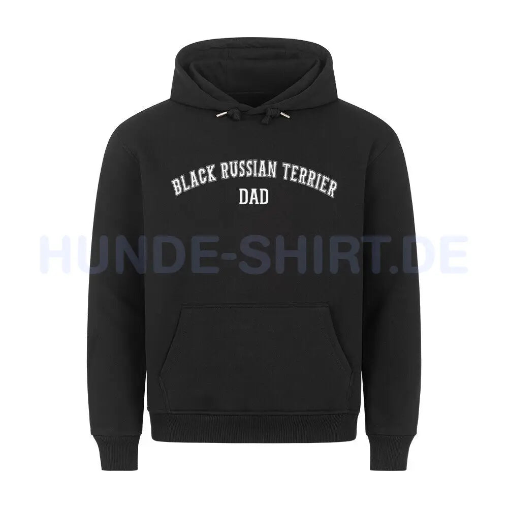 Premium Hoodie "Black Russian Terrier - DAD" Schwarz – hunde-shirt.de