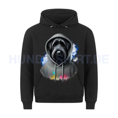 Premium Hoodie "Black Russian Terrier Hooded" Schwarz – hunde-shirt.de