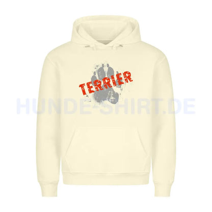 Premium Hoodie "Black Russian Terrier - PAW" Beige – hunde-shirt.de