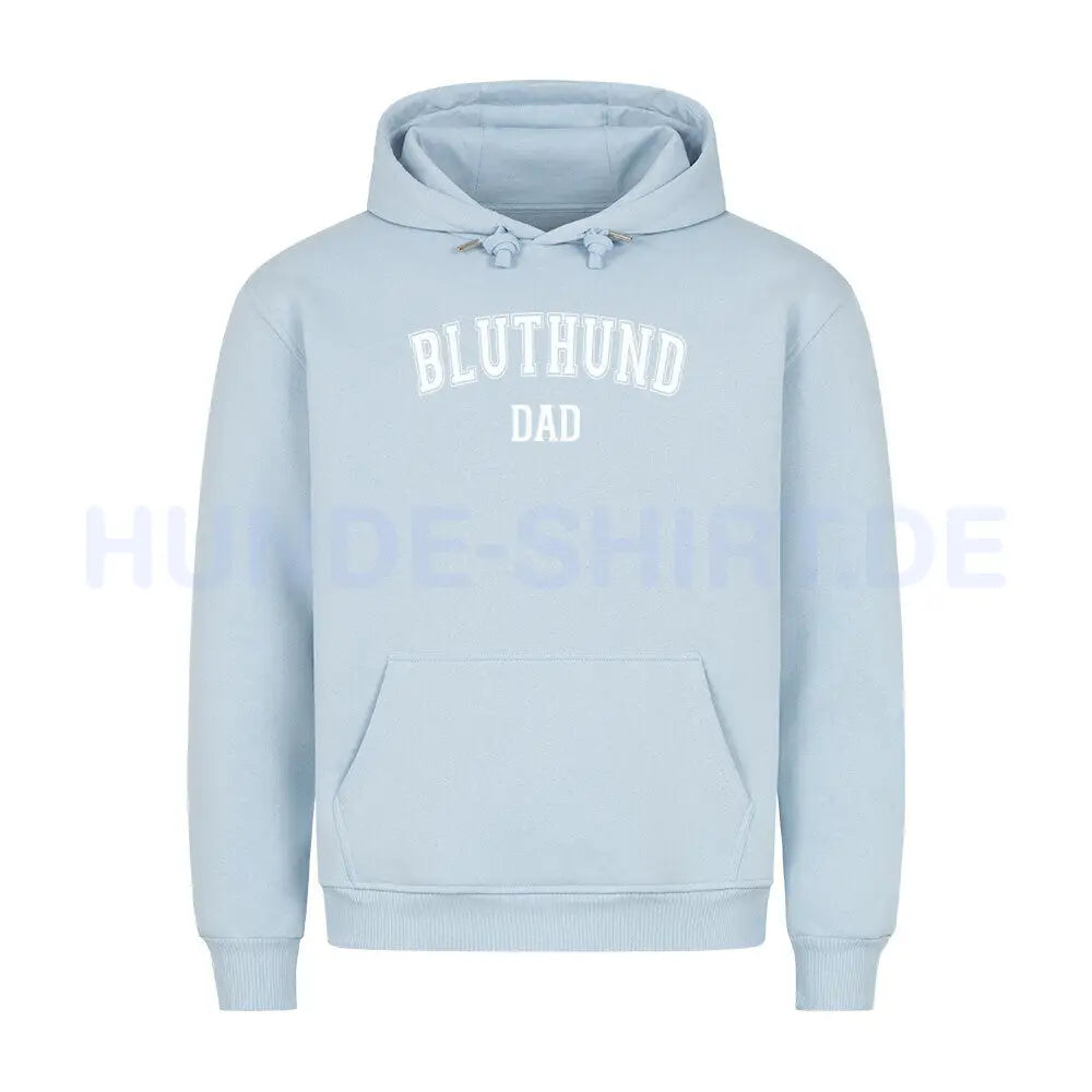 Premium Hoodie "Bluthund - DAD" Babyblau – hunde-shirt.de