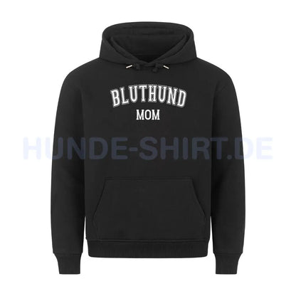 Premium Hoodie "Bluthund - MOM" Schwarz – hunde-shirt.de