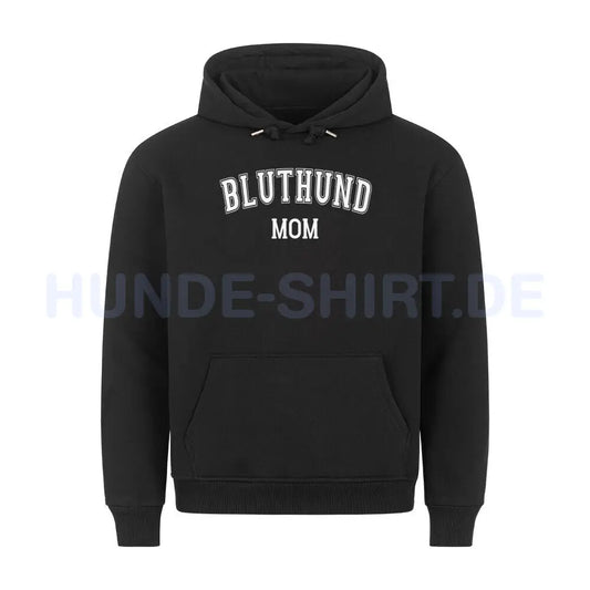 Premium Hoodie "Bluthund - MOM" Schwarz – hunde-shirt.de