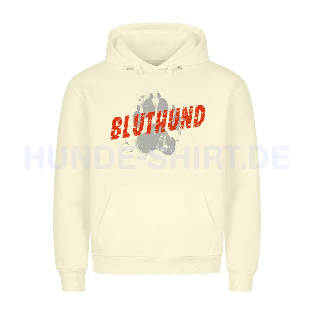 Premium Hoodie "Bluthund - PAW" Beige – hunde-shirt.de