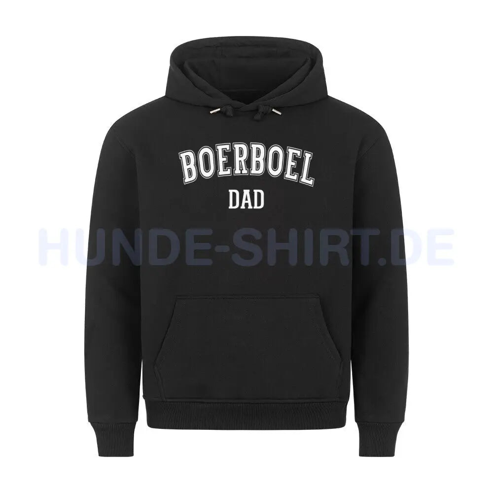 Premium Hoodie "Boerboel - DAD" Schwarz – hunde-shirt.de