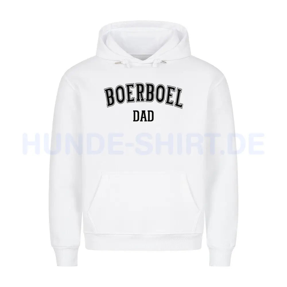 Premium Hoodie "Boerboel - DAD" Weiß – hunde-shirt.de