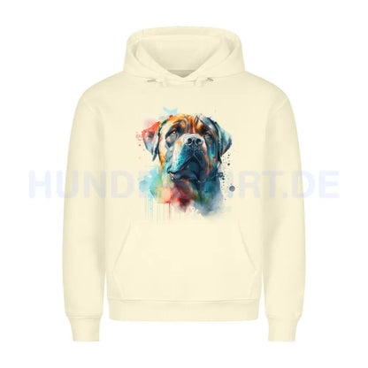 Premium Hoodie "Boerboel Paint" Beige – hunde-shirt.de