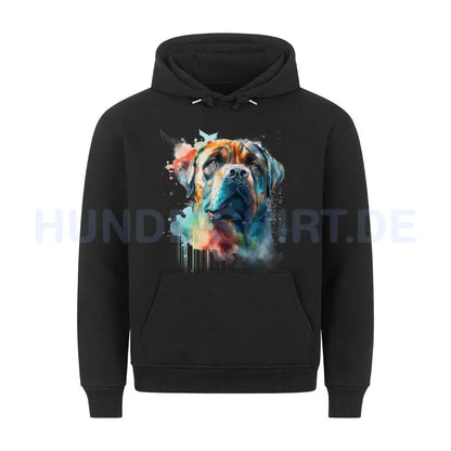 Premium Hoodie "Boerboel Paint" Schwarz – hunde-shirt.de