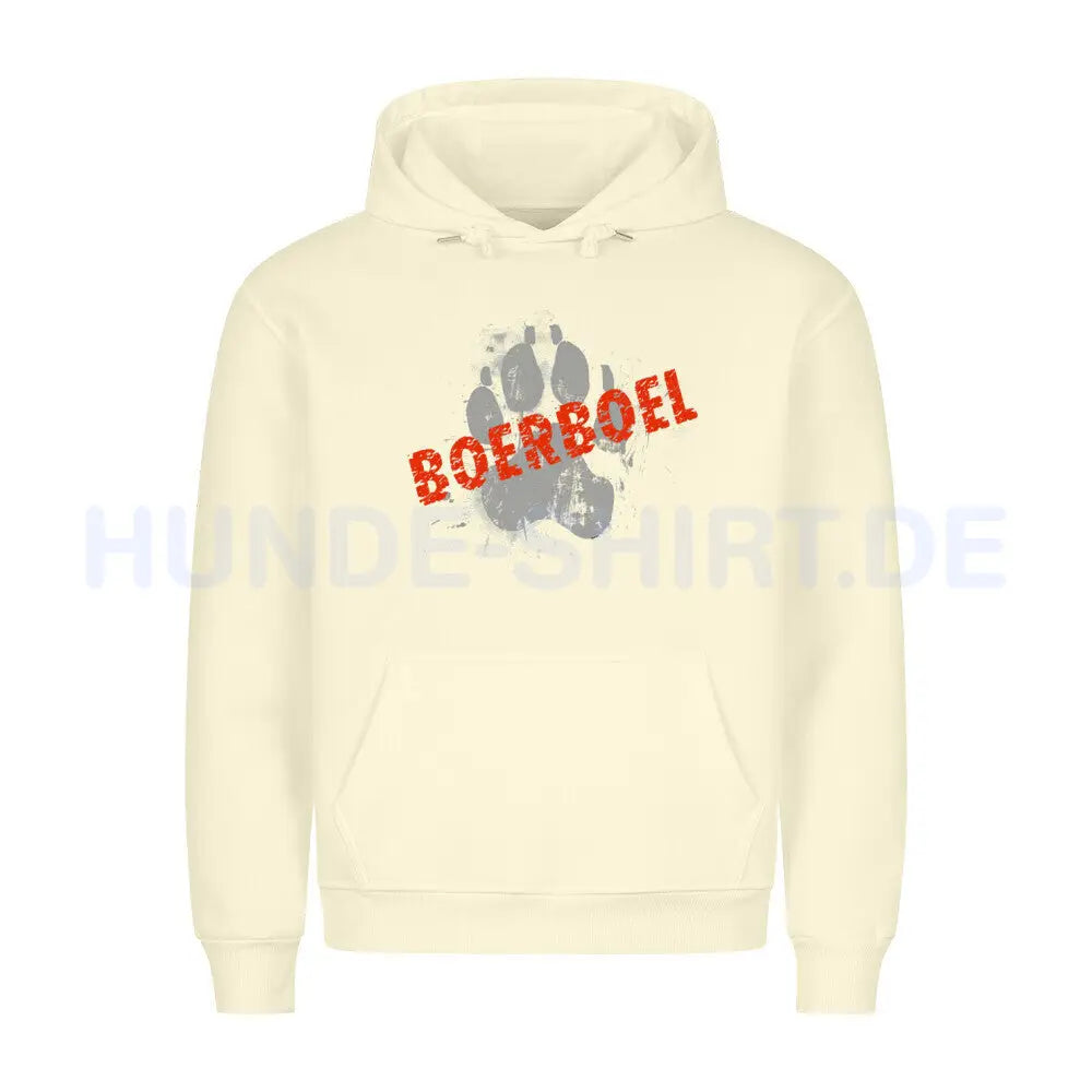 Premium Hoodie "Boerboel - PAW" Beige – hunde-shirt.de