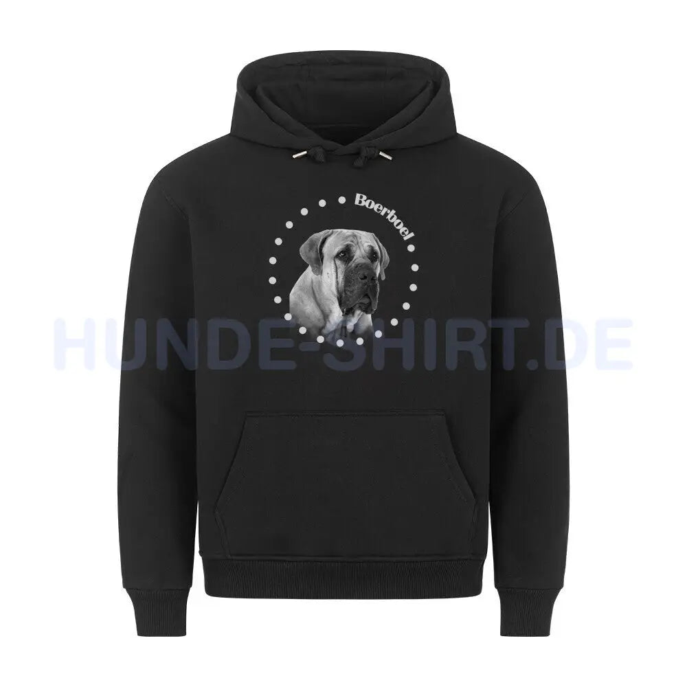 Premium Hoodie "Boerboel R" Schwarz – hunde-shirt.de