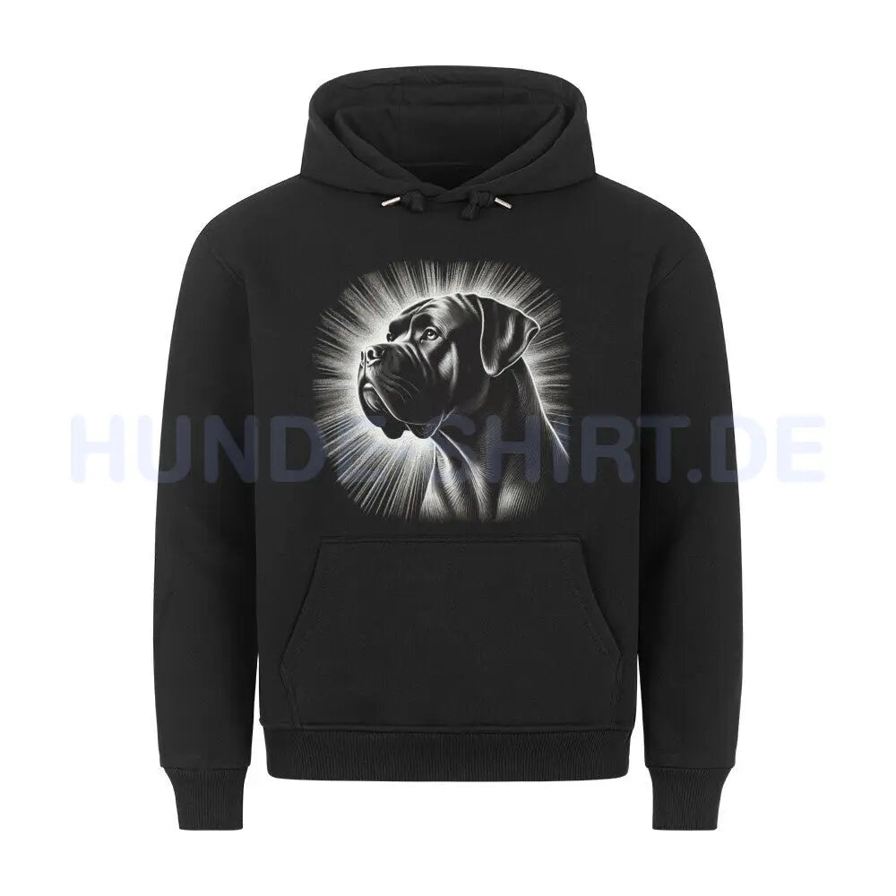 Premium Hoodie "Boerboel - Shine" Schwarz – hunde-shirt.de