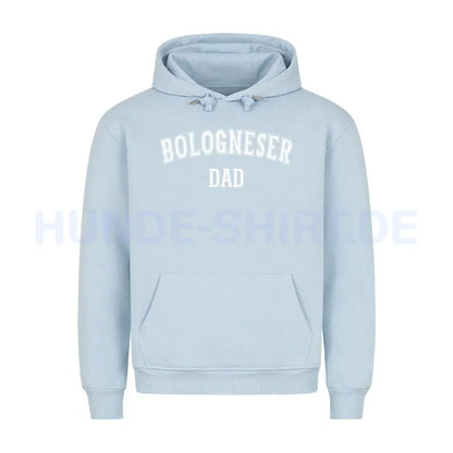 Premium Hoodie "Bologneser - DAD" Babyblau – hunde-shirt.de