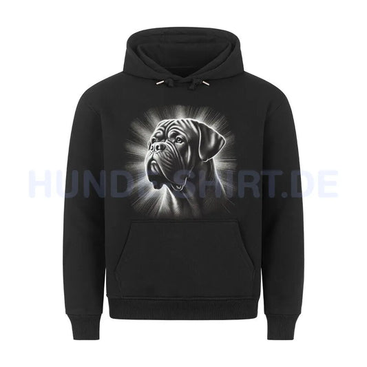 Premium Hoodie "Bordeauxdogge - Shine" Schwarz – hunde-shirt.de