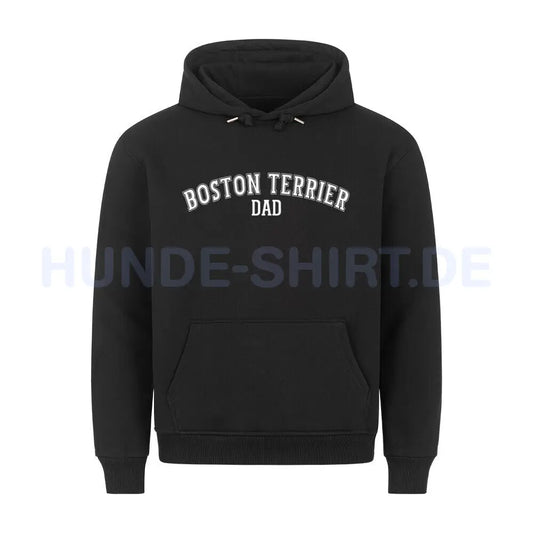 Premium Hoodie "Boston - DAD" Schwarz – hunde-shirt.de