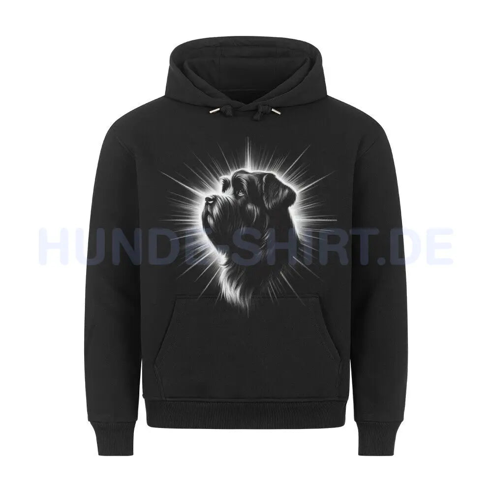 Premium Hoodie "Bouvier - Shine" Schwarz – hunde-shirt.de