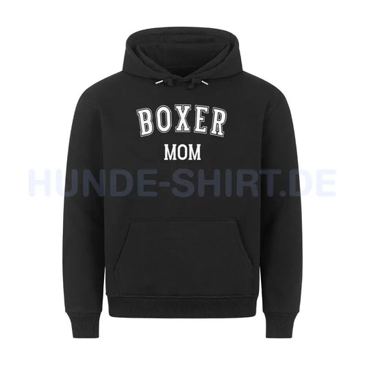 Premium Hoodie "Boxer - MOM" Schwarz – hunde-shirt.de