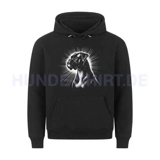 Premium Hoodie "Boxer Shine" Schwarz – hunde-shirt.de