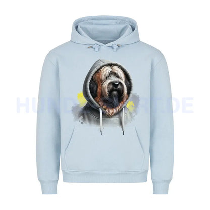 Premium Hoodie "Briard Hooded" Babyblau – hunde-shirt.de