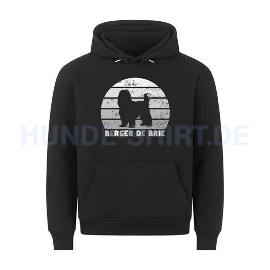 Premium Hoodie "Briard S" Schwarz – hunde-shirt.de