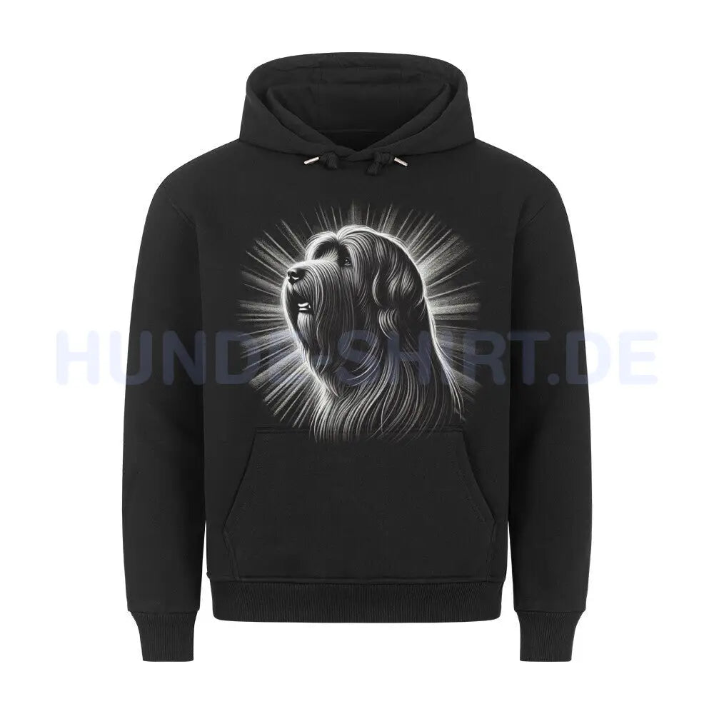 Premium Hoodie "Briard - Shine" Schwarz – hunde-shirt.de