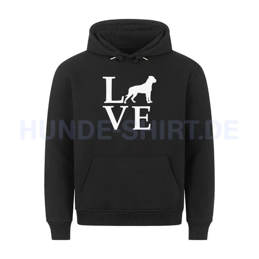 Premium Hoodie "Bullmastiff - BIG LOVE" Schwarz – hunde-shirt.de