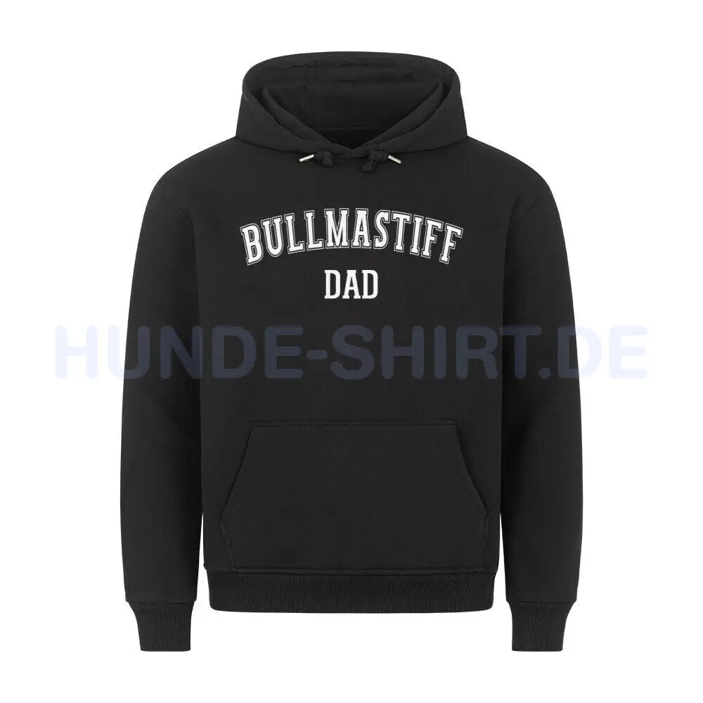 Premium Hoodie "Bullmastiff - DAD" Schwarz – hunde-shirt.de