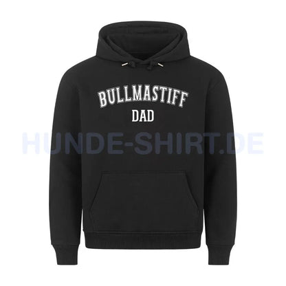 Premium Hoodie "Bullmastiff - DAD" Schwarz – hunde-shirt.de