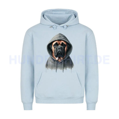 Premium Hoodie "Bullmastiff - Hooded" Babyblau – hunde-shirt.de